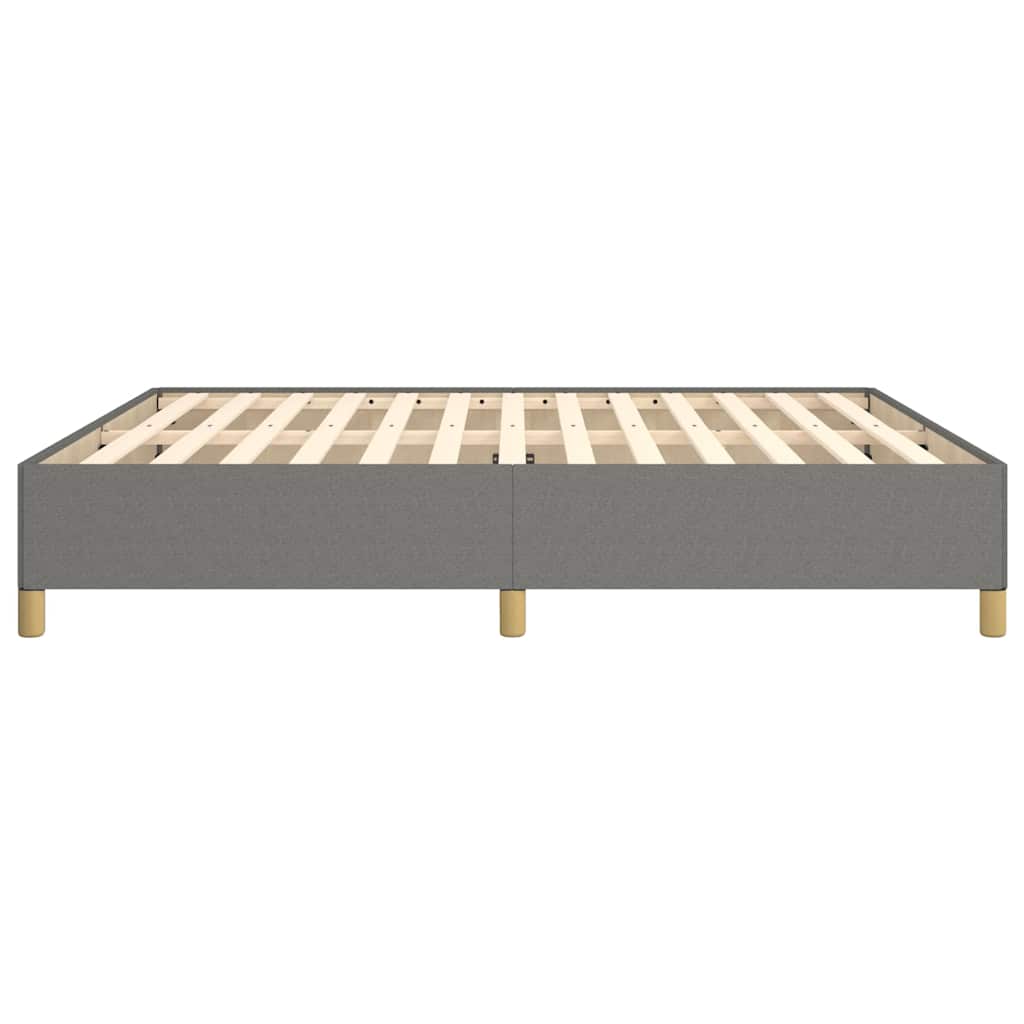 Bettgestell ohne Matratze Dunkelgrau 180x200 cm Stoff