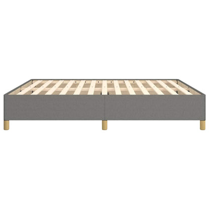 Bettgestell ohne Matratze Dunkelgrau 180x200 cm Stoff