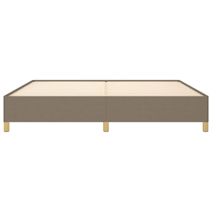 Bettgestell ohne Matratze Taupe 200x200 cm Stoff