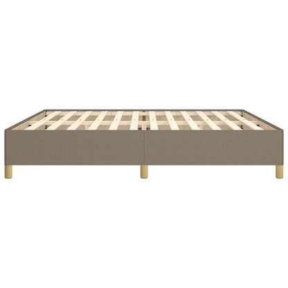 Bettgestell ohne Matratze Taupe 200x200 cm Stoff