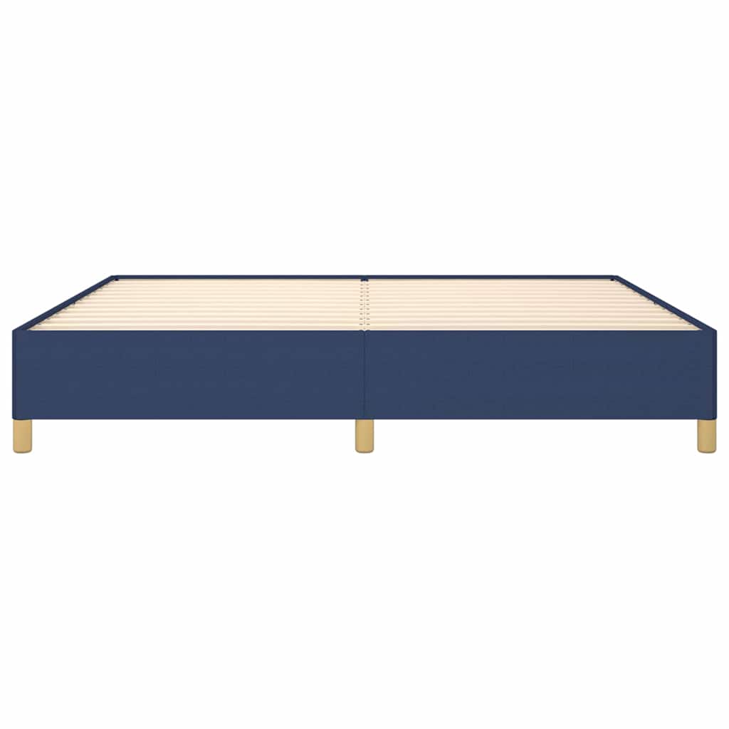 Bettgestell ohne Matratze Blau 200x200 cm Stoff