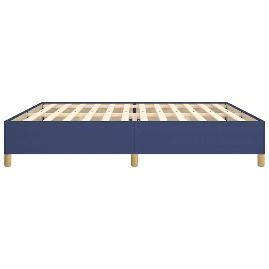 Bettgestell ohne Matratze Blau 200x200 cm Stoff