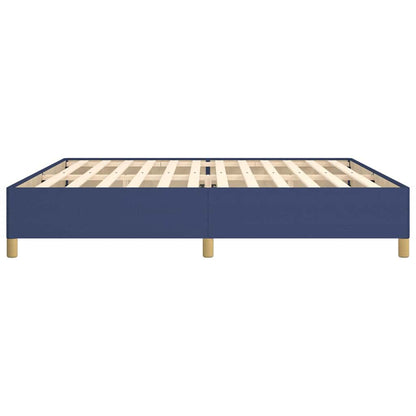 Bettgestell ohne Matratze Blau 200x200 cm Stoff