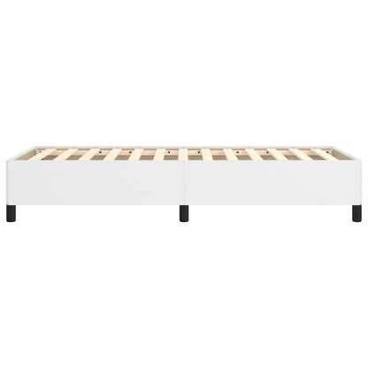 Bettgestell Weiß 80x200 cm Kunstleder