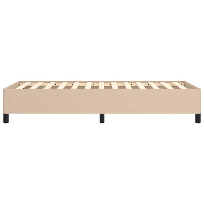 Bettgestell ohne Matratze Cappuccino-Braun 80x200 cm Kunstleder