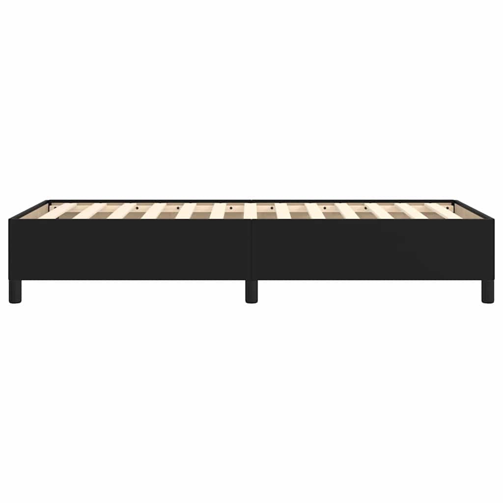 Bettgestell Schwarz 90x190 cm Kunstleder