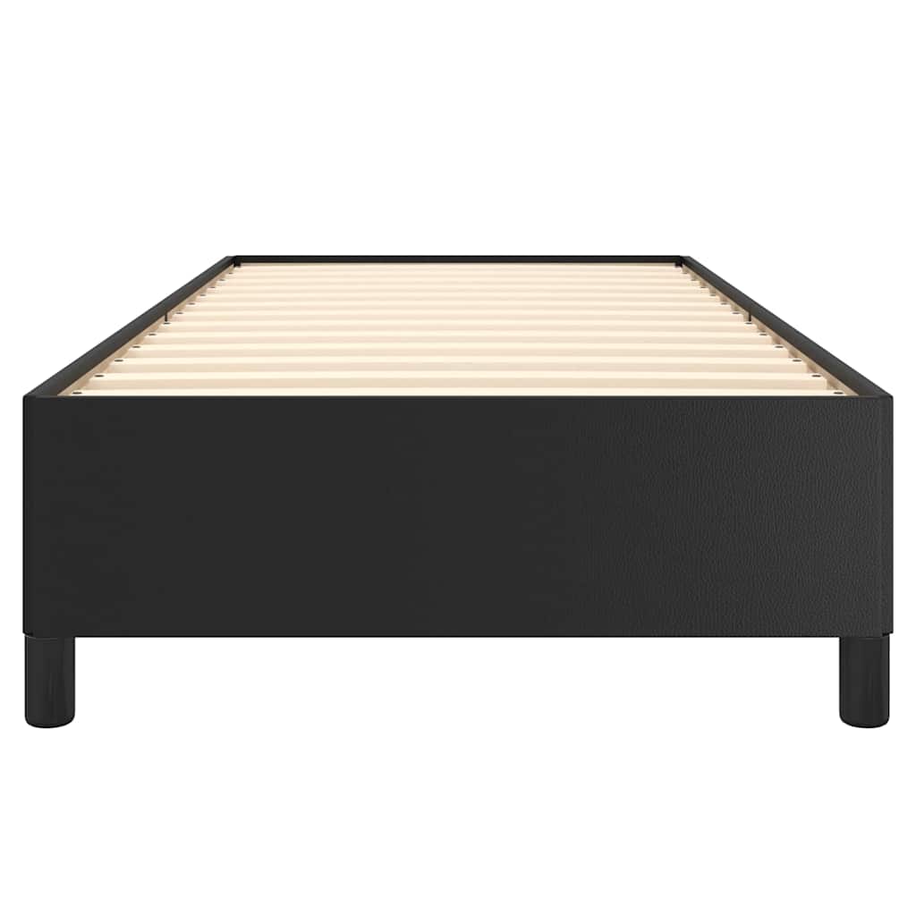 Bettgestell Schwarz 90x200 cm Kunstleder