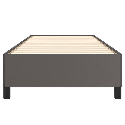 Bettgestell Grau 90x200 cm Kunstleder