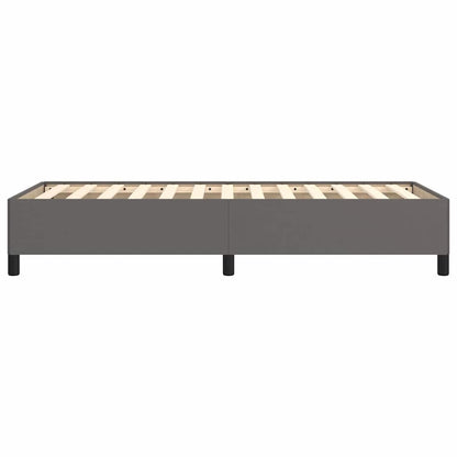Bettgestell Grau 90x200 cm Kunstleder