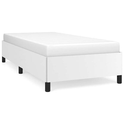 Bettgestell ohne Matratze Weiß 100x200 cm Kunstleder