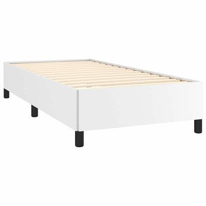 Bettgestell ohne Matratze Weiß 100x200 cm Kunstleder