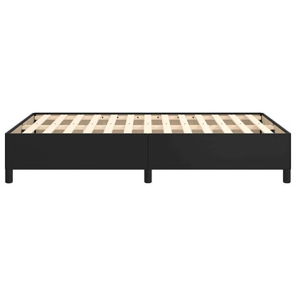 Bettgestell ohne Matratze Schwarz 120x200 cm Kunstleder