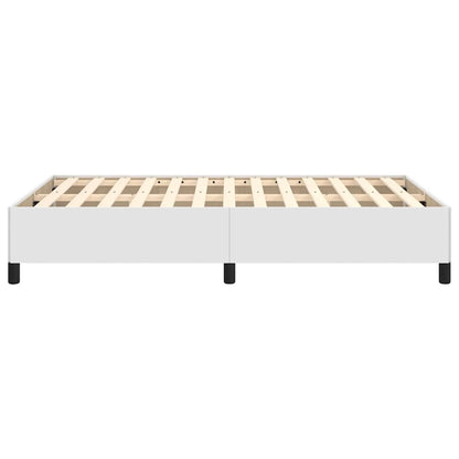 Bettgestell Weiß 120x200 cm Kunstleder