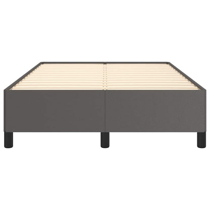 Bettgestell Grau 120x200 cm Kunstleder