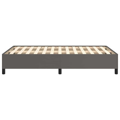 Bettgestell Grau 120x200 cm Kunstleder