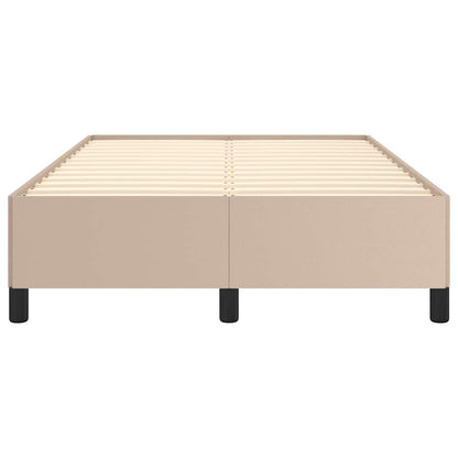Bettgestell Cappuccino-Braun 120x200 cm Kunstleder