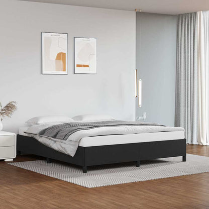 Bettgestell Schwarz 160x200 cm Kunstleder