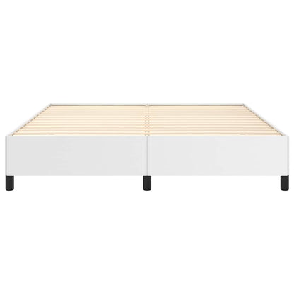 Bettgestell Weiß 180x200 cm Kunstleder