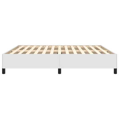 Bettgestell Weiß 180x200 cm Kunstleder