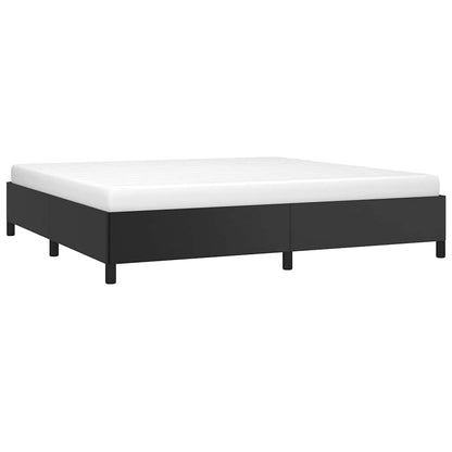 Bettgestell Schwarz 200x200 cm Kunstleder