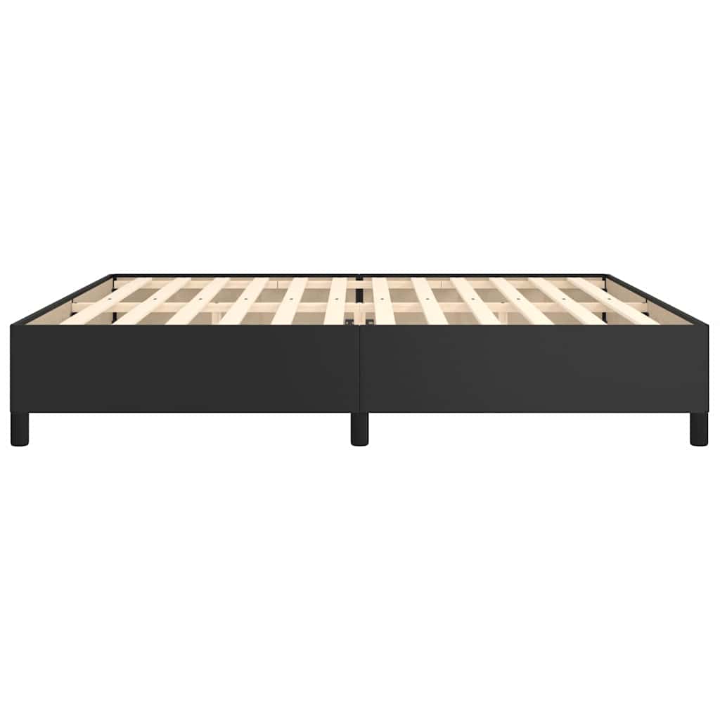 Bettgestell Schwarz 200x200 cm Kunstleder