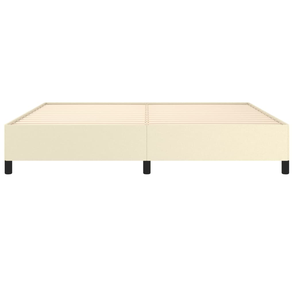 Bettgestell Creme 200x200 cm Kunstleder