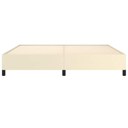 Bettgestell Creme 200x200 cm Kunstleder