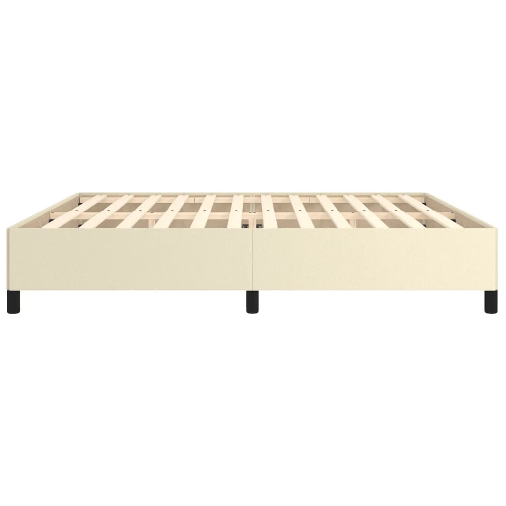 Bettgestell Creme 200x200 cm Kunstleder
