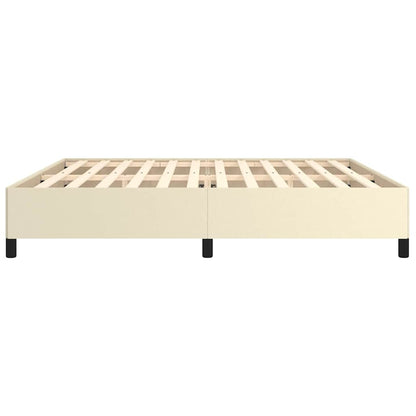 Bettgestell Creme 200x200 cm Kunstleder