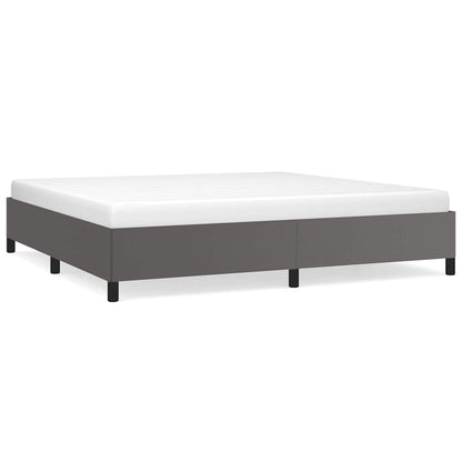 Bettgestell ohne Matratze Grau 200x200 cm Kunstleder