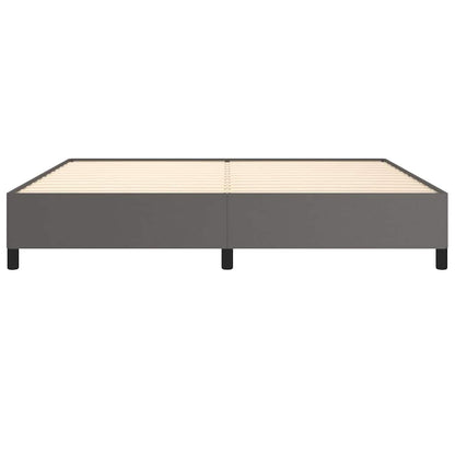 Bettgestell ohne Matratze Grau 200x200 cm Kunstleder