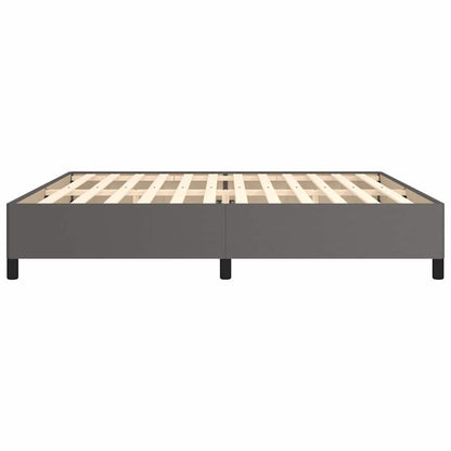 Bettgestell ohne Matratze Grau 200x200 cm Kunstleder