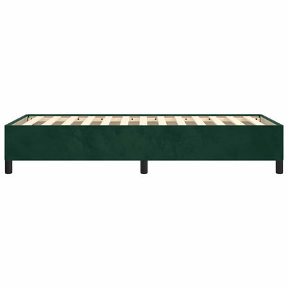 Bettgestell ohne Matratze Dunkelgrün 80x200 cm Samt