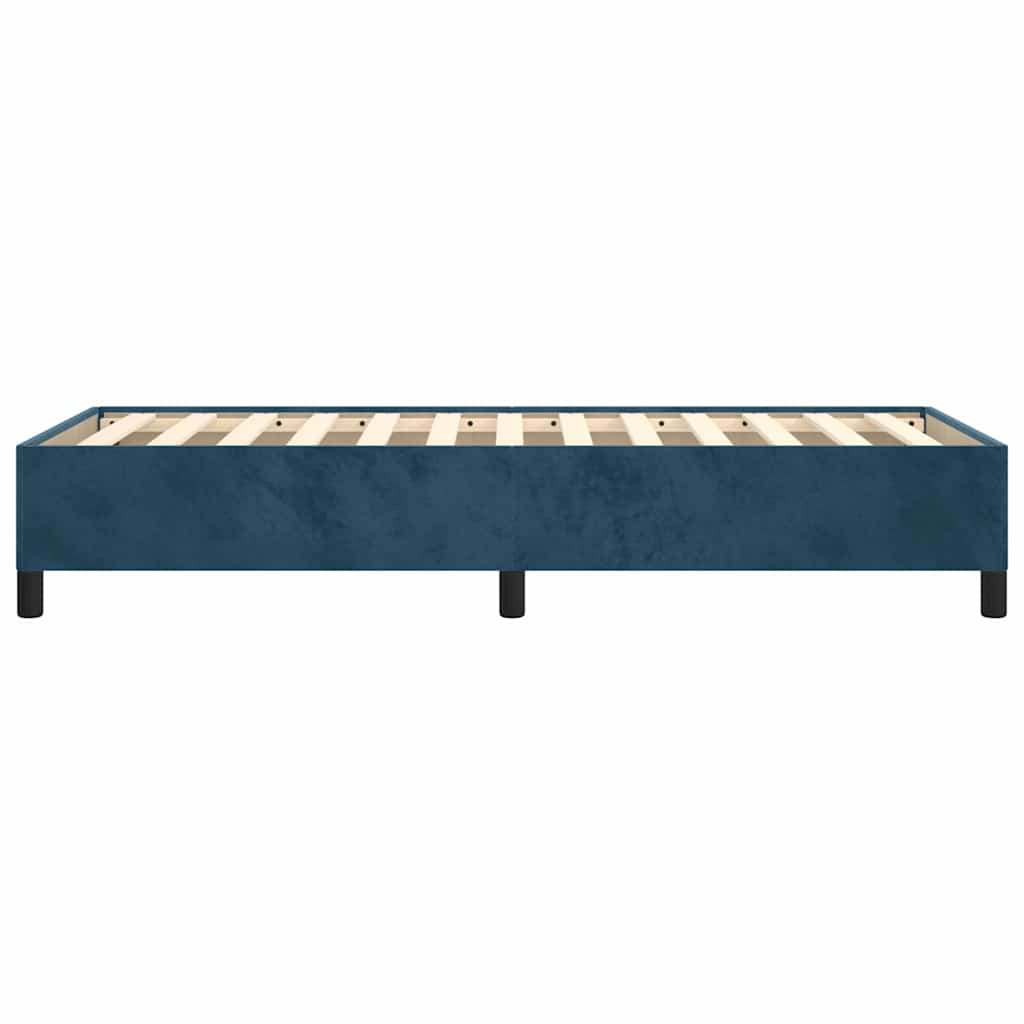 Bettgestell ohne Matratze Dunkelblau 80x200 cm Samt