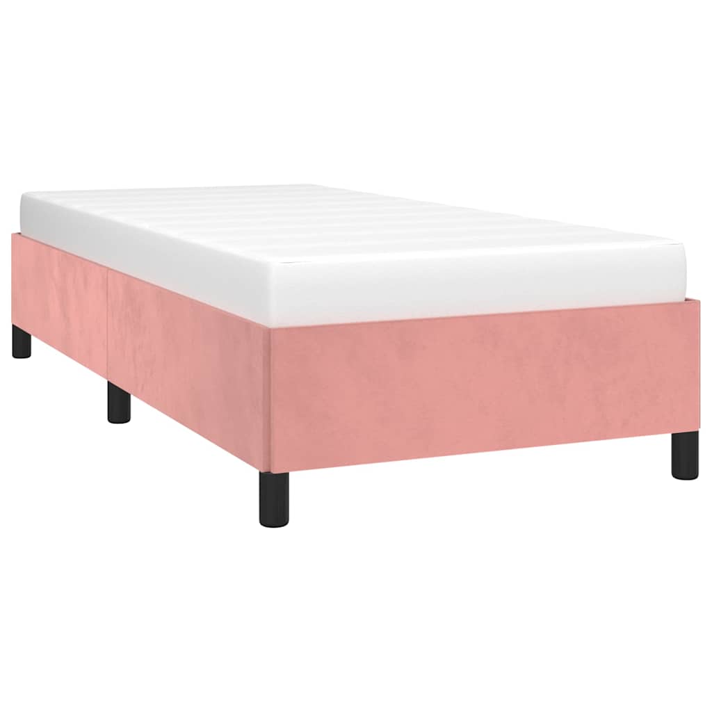 Bettgestell ohne Matratze Rosa 90x190 cm Samt