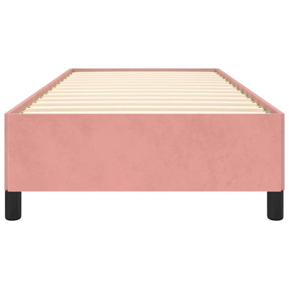 Bettgestell ohne Matratze Rosa 90x190 cm Samt