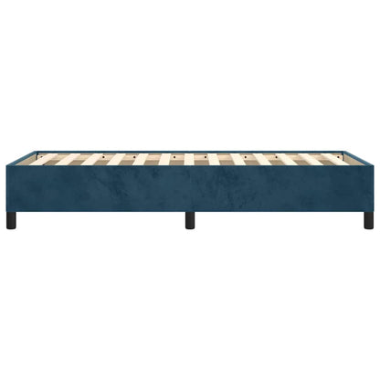Bettgestell ohne Matratze Dunkelblau 90x200 cm Samt