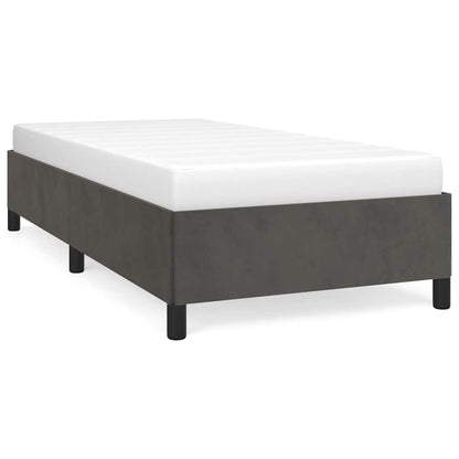 Bettgestell ohne Matratze Dunkelgrau 100x200 cm Samt