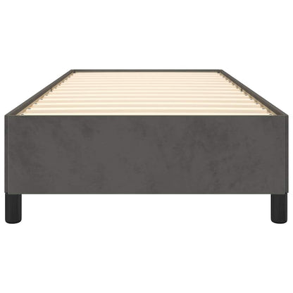 Bettgestell ohne Matratze Dunkelgrau 100x200 cm Samt