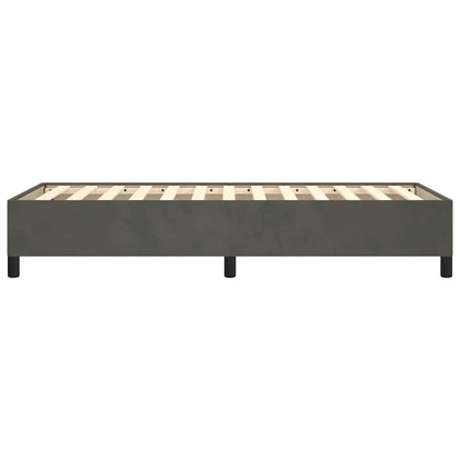 Bettgestell ohne Matratze Dunkelgrau 100x200 cm Samt