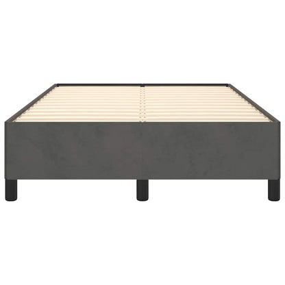 Bettgestell ohne Matratze Dunkelgrau 120x200 cm Samt