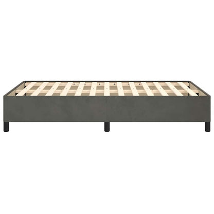 Bettgestell ohne Matratze Dunkelgrau 120x200 cm Samt