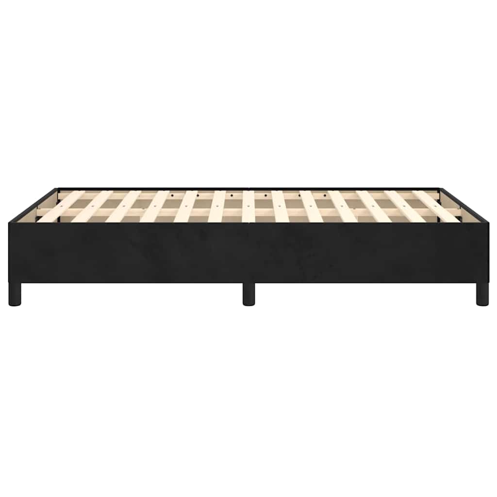 Bettgestell ohne Matratze Schwarz 120x200 cm Samt