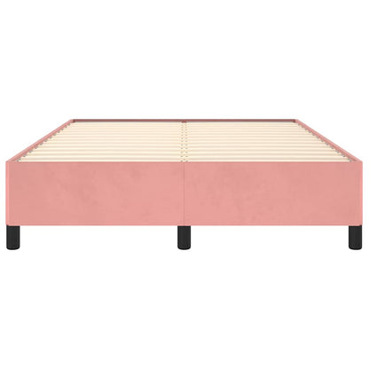 Bettgestell Rosa 140x200 cm Samt