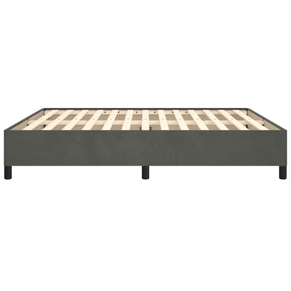 Bettgestell ohne Matratze Dunkelgrau 180x200 cm Samt