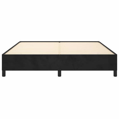 Bettgestell ohne Matratze Schwarz 180x200 cm Samt