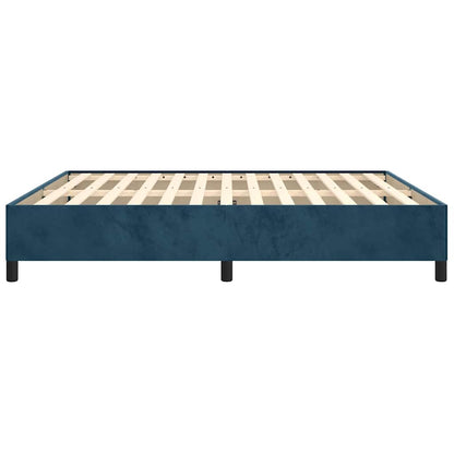 Bettgestell ohne Matratze Dunkelblau 180x200 cm Samt