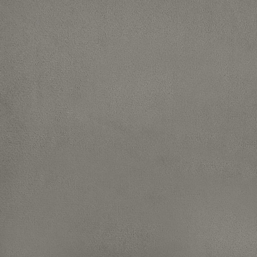 Bettgestell ohne Matratze Hellgrau 200x200 cm Samt