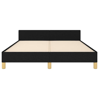 Bettgestell ohne Matratze Schwarz 140x200 cm Stoff