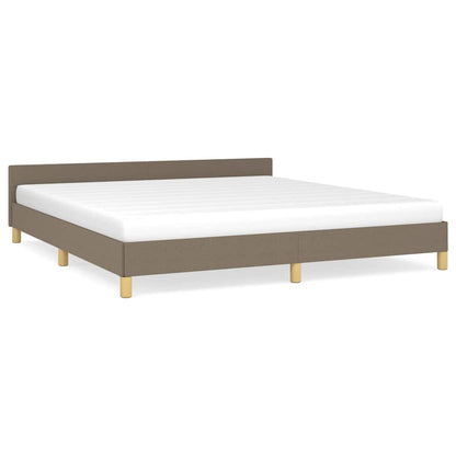 Bettgestell ohne Matratze Taupe 180x200 cm Stoff